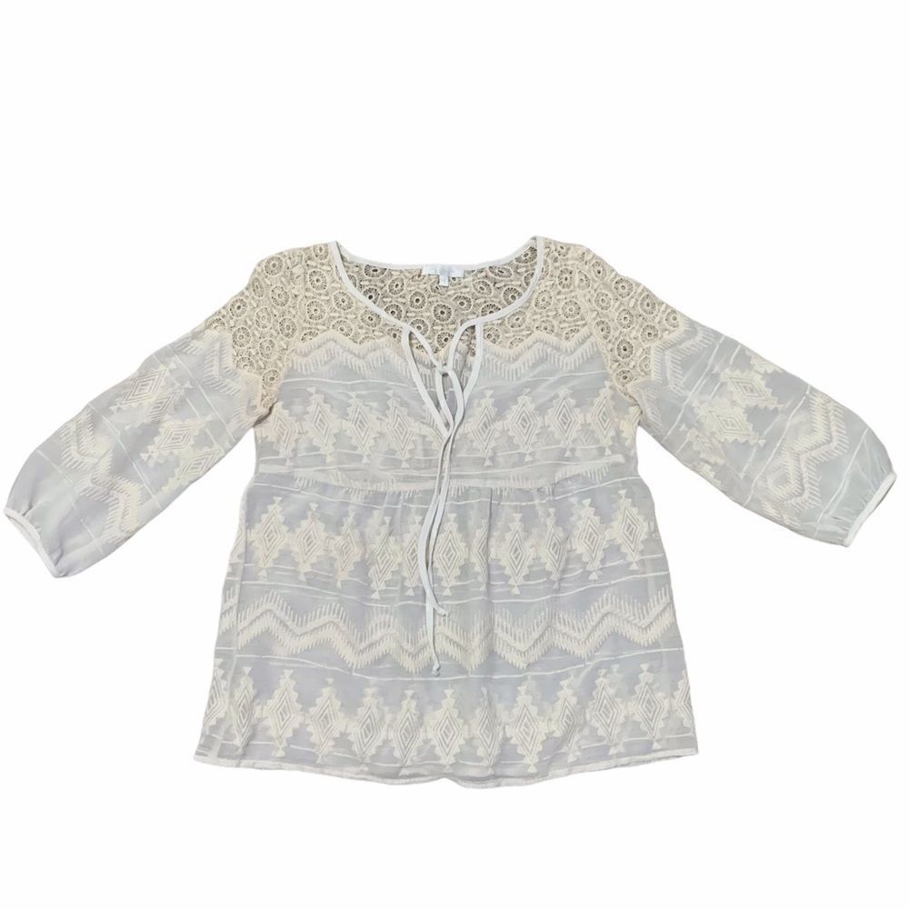 Glam Tunic Top with Tie Front